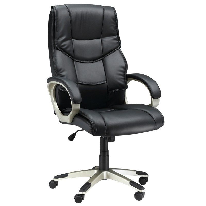 Homcom Home Office Chair High Back Computer Desk Chair With Faux