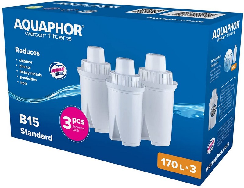 Aquaphor B15 Universal Water Filter Cartridges 3 Pack