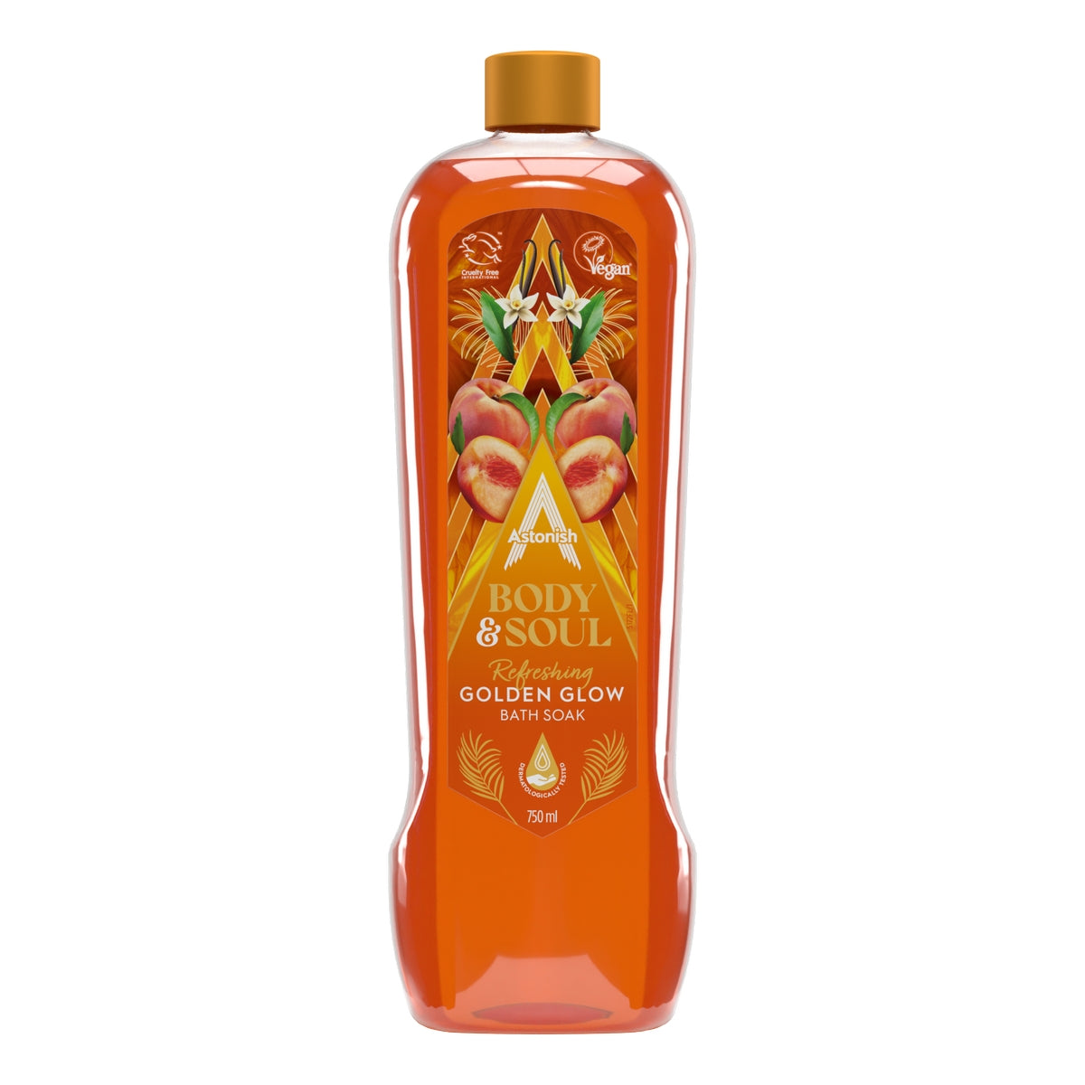Astonish Body and Soul Refreshing Golden Glow Bath Soak - 750ml