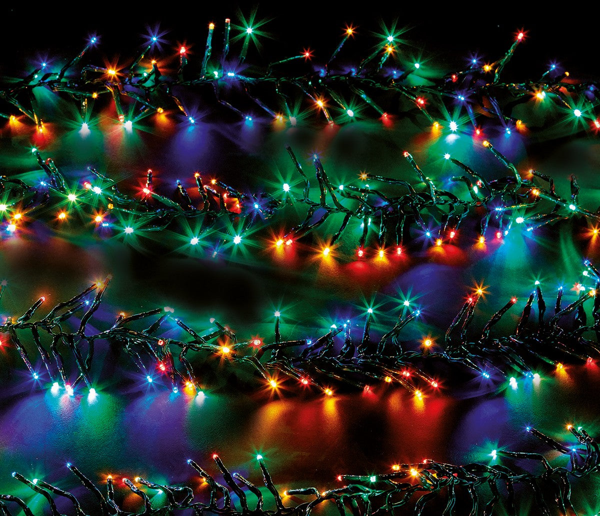Christmas Cluster Fairy Lights Multifunction Multicolour Outdoor 720 LED - 5m by Astralis