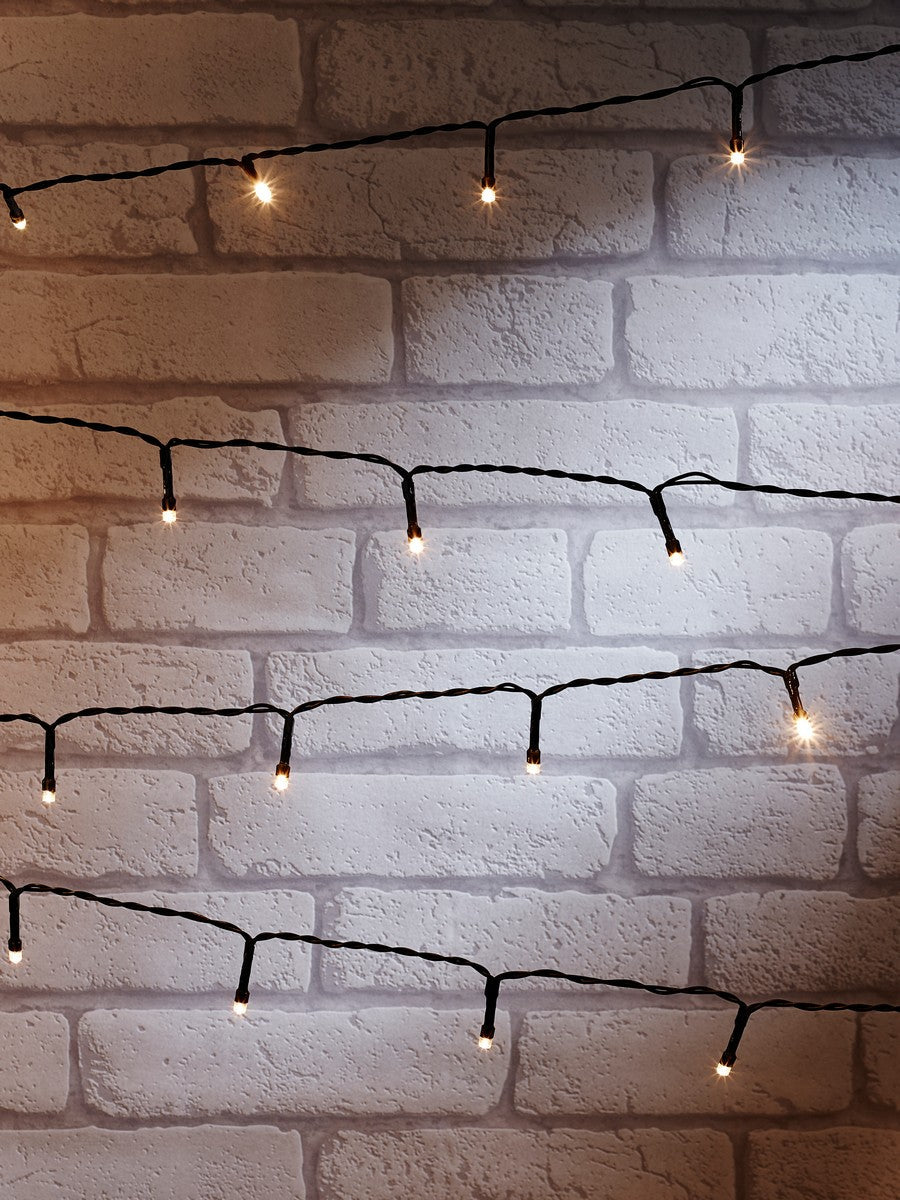 Christmas String Fairy Lights Multifunction Warm White Outdoor 50 LED - 3.67m by Astralis