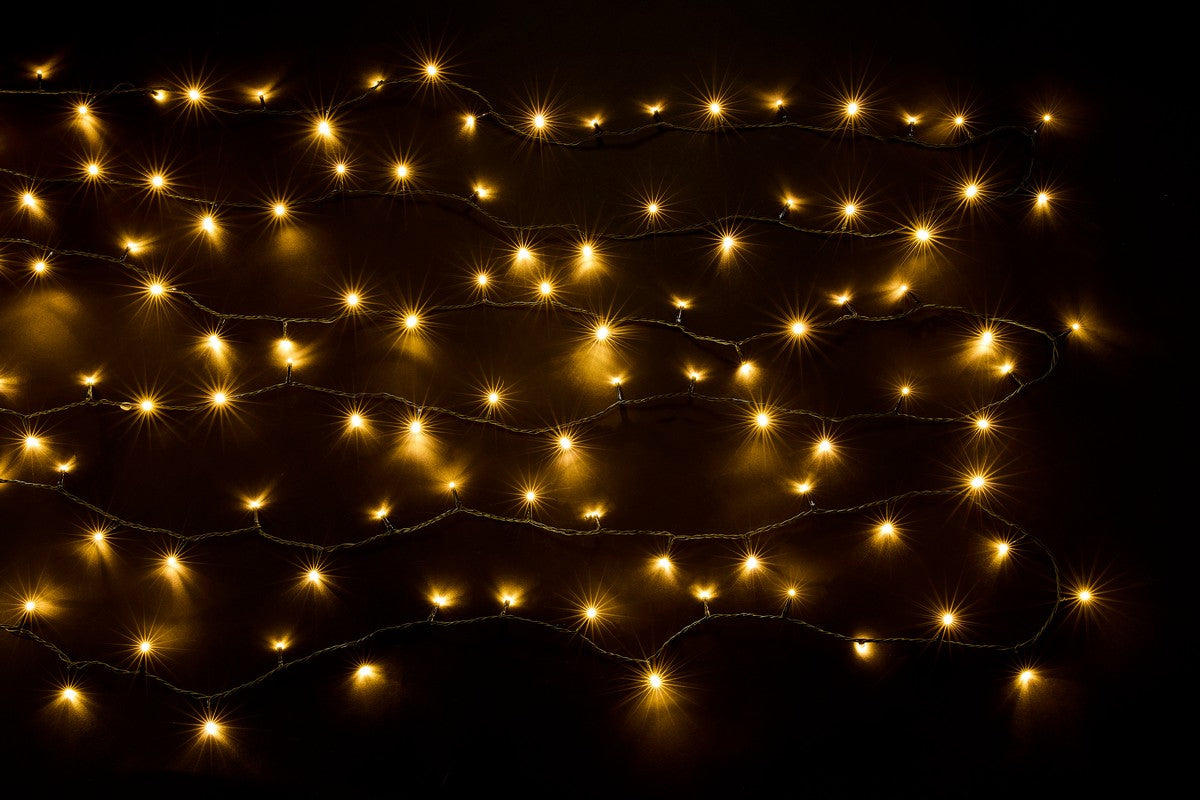 Christmas String Fairy Lights Multifunction Warm White Outdoor 200 LED - 9.95m by Astralis
