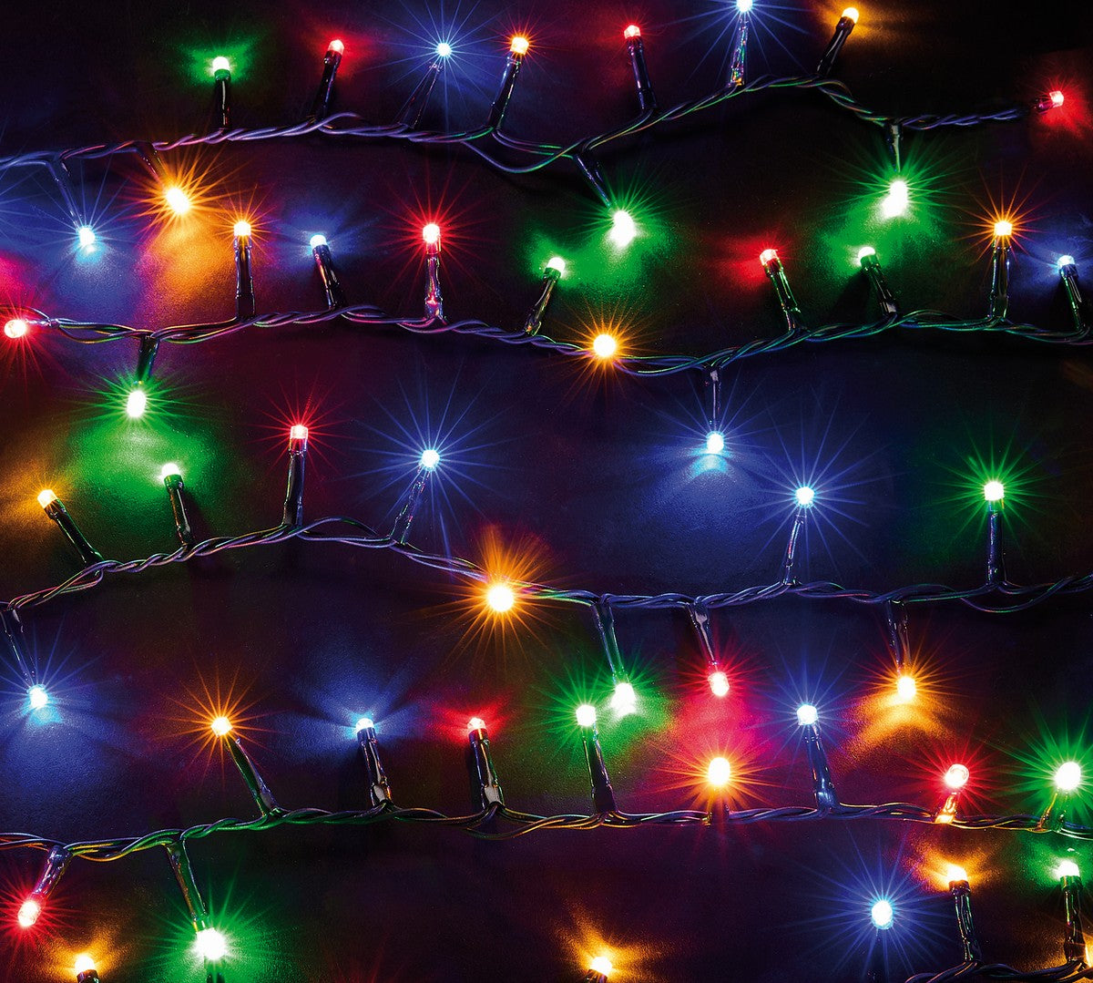Christmas String Fairy Lights Multifunction Multicolour Outdoor 500 LED - 12.48m by Astralis