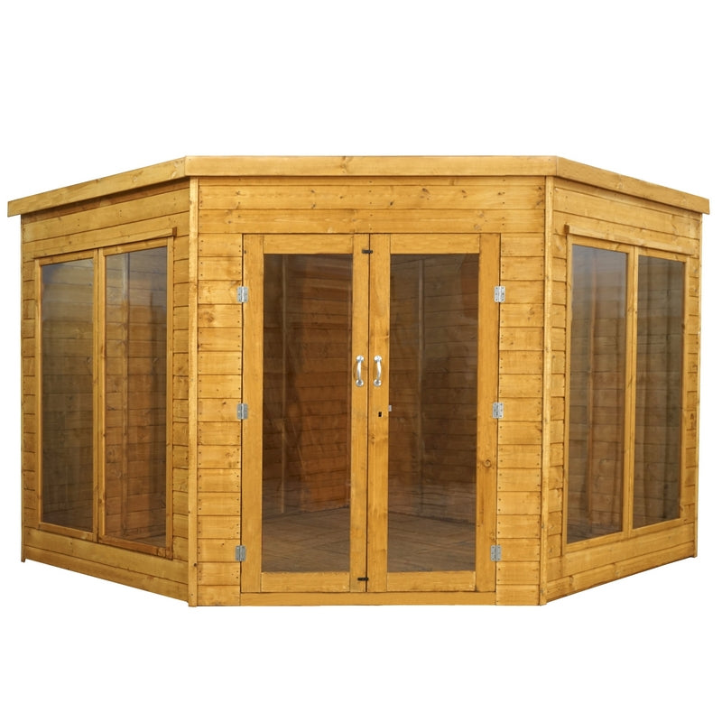 Mercia Premier 9' 6" x 9' 6" Pent Summerhouse - Premium Dip Treated Shiplap