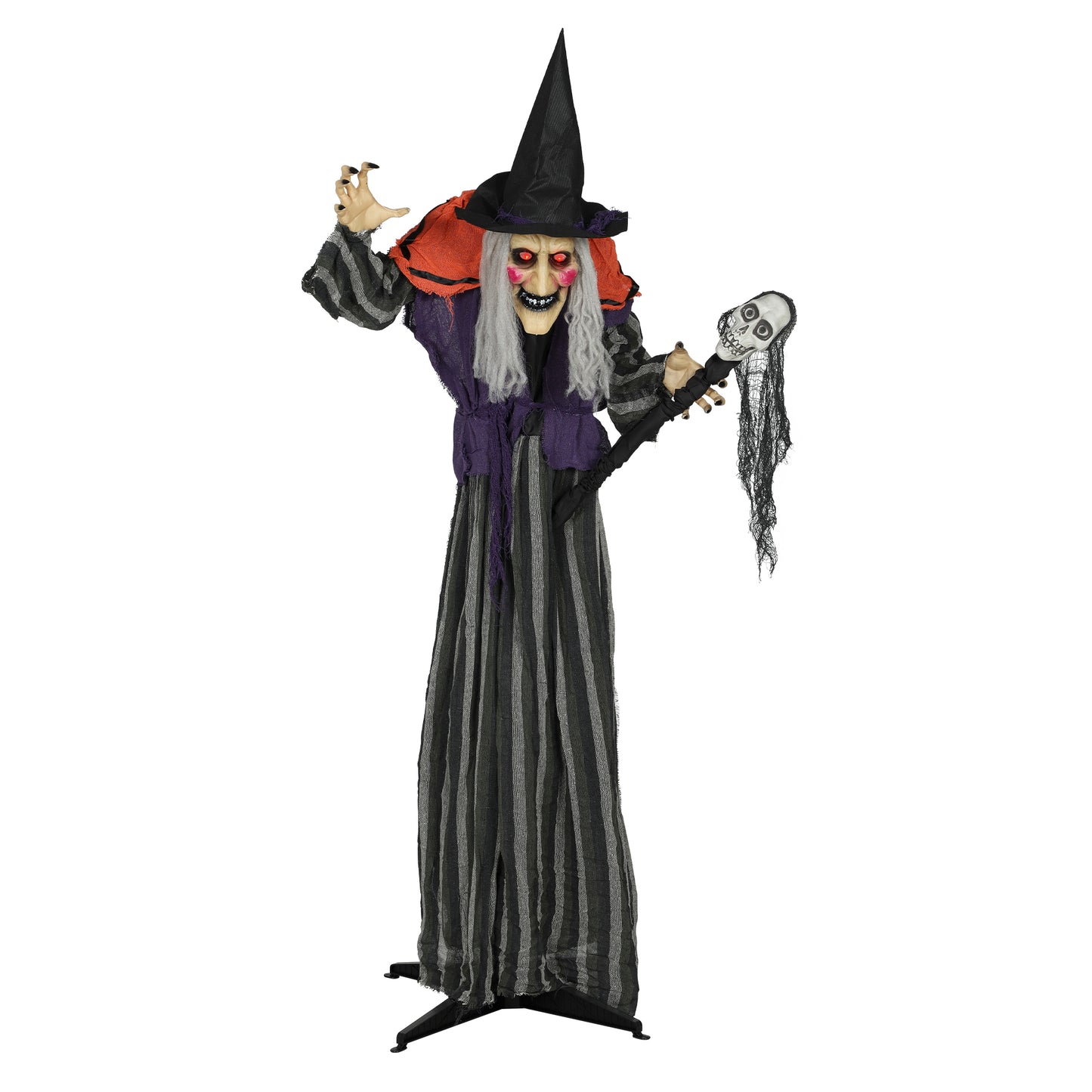 Animated Witch Halloween Decoration - 160cm
