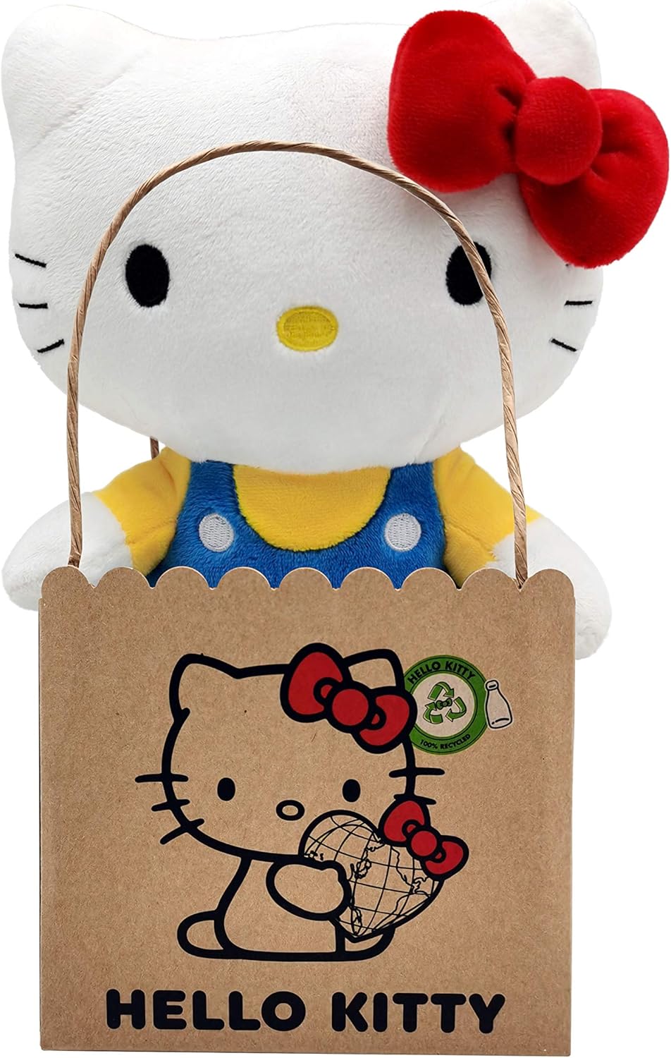Joy ToyHello Kitty Classic Eco Plush 24 cm in Reusable Cardboard Bag