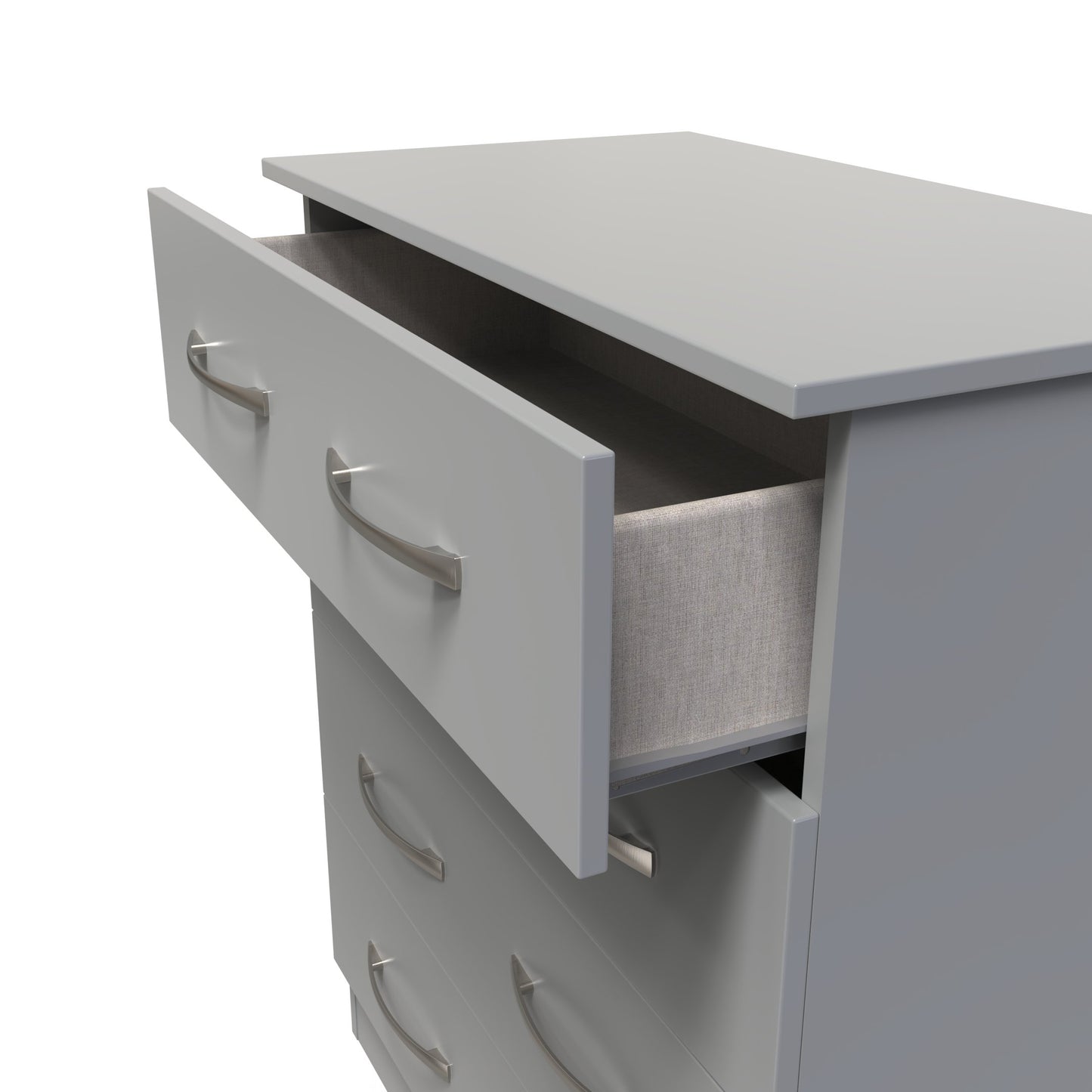 Avon Chest of Drawers Grey 4 Drawers 89cm