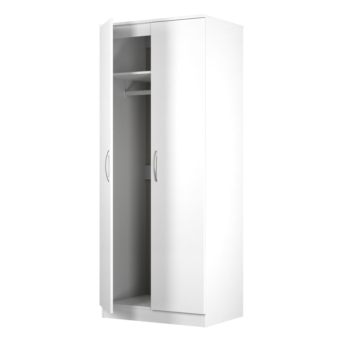 Avon Tall Wardrobe White 2 Doors 182cm