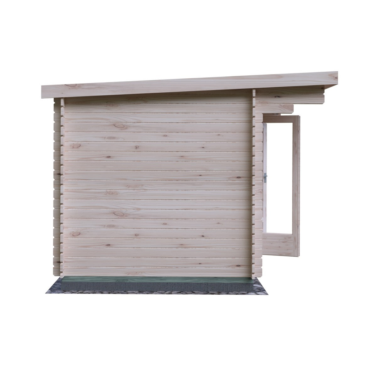 Shire Belgravia 7' 10" x 9' 9" Pent Log Cabin - Premium 34mm Cladding Tongue & Groove