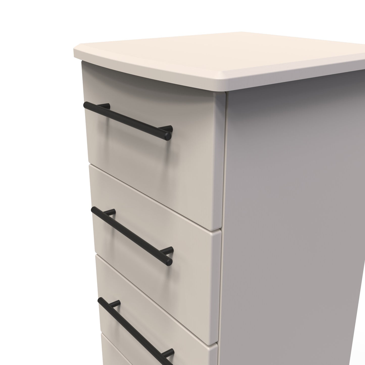 Beverley Tall Tallboy Off-White 5 Drawers 108cm
