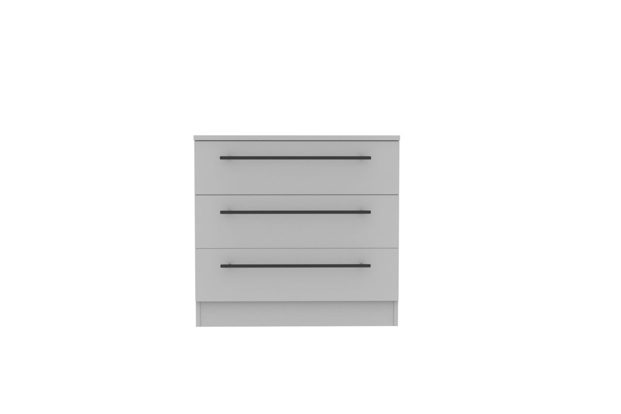 Beverley Chest of Drawers Grey 3 Drawers 77cm