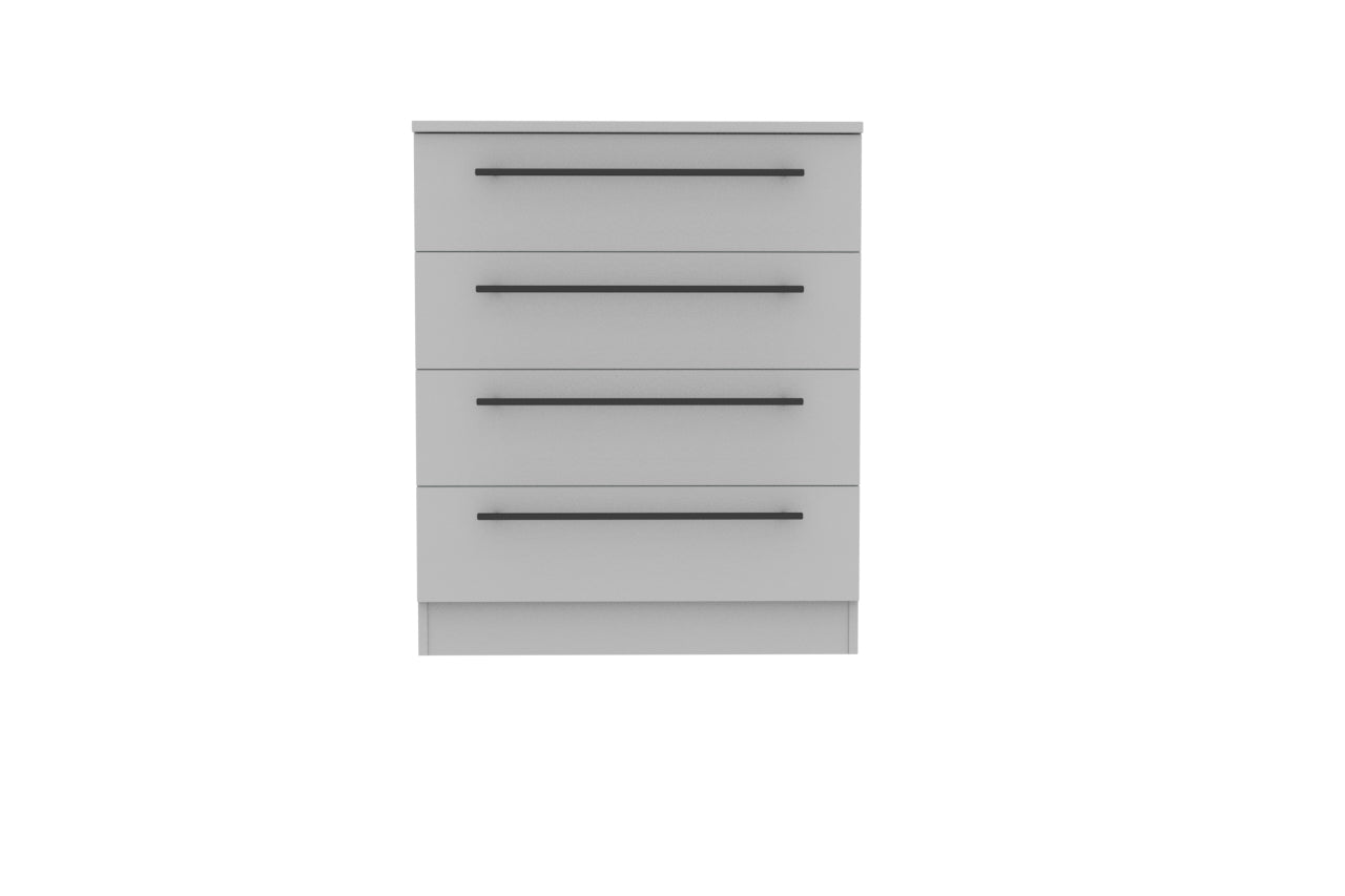 Beverley Chest of Drawers Grey 4 Drawers 89cm