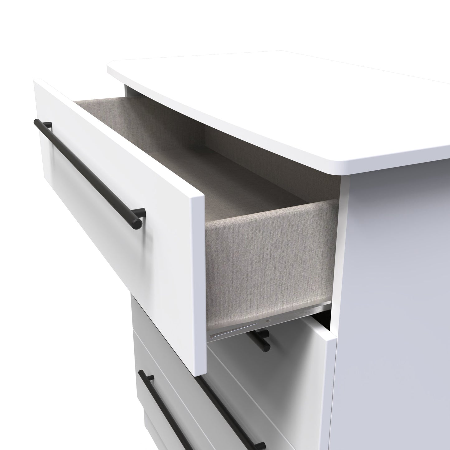 Beverley Chest of Drawers White 4 Drawers 89cm