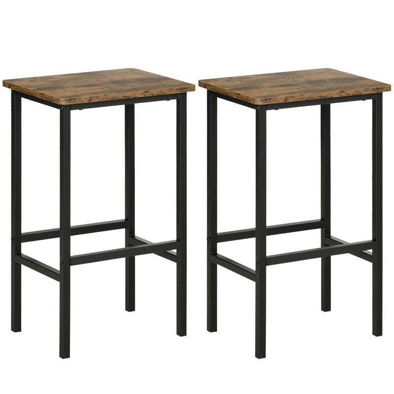 Homcom Industrial Bar Stools only - Main Image
