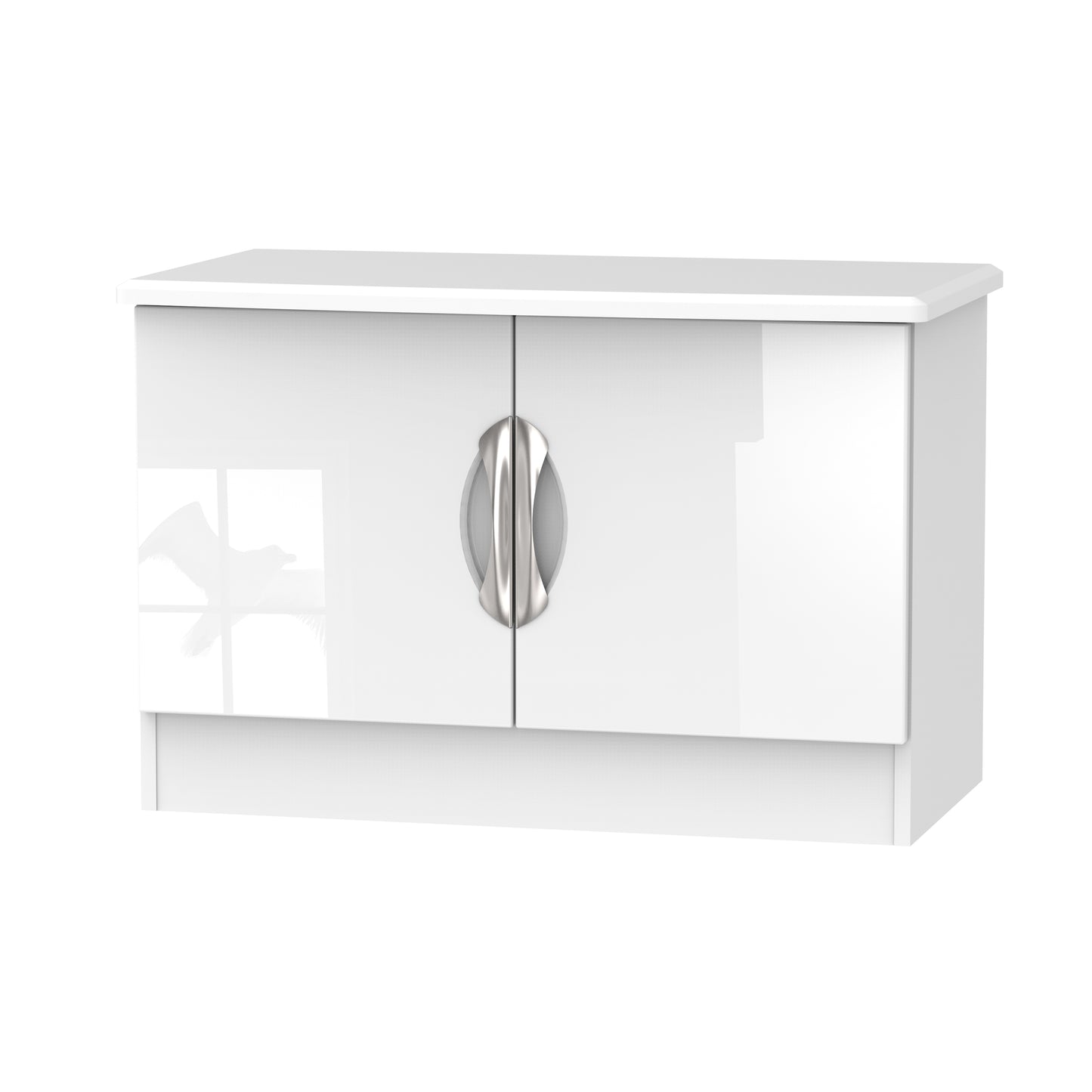 Camden Cupboard White 2 Doors 77cm