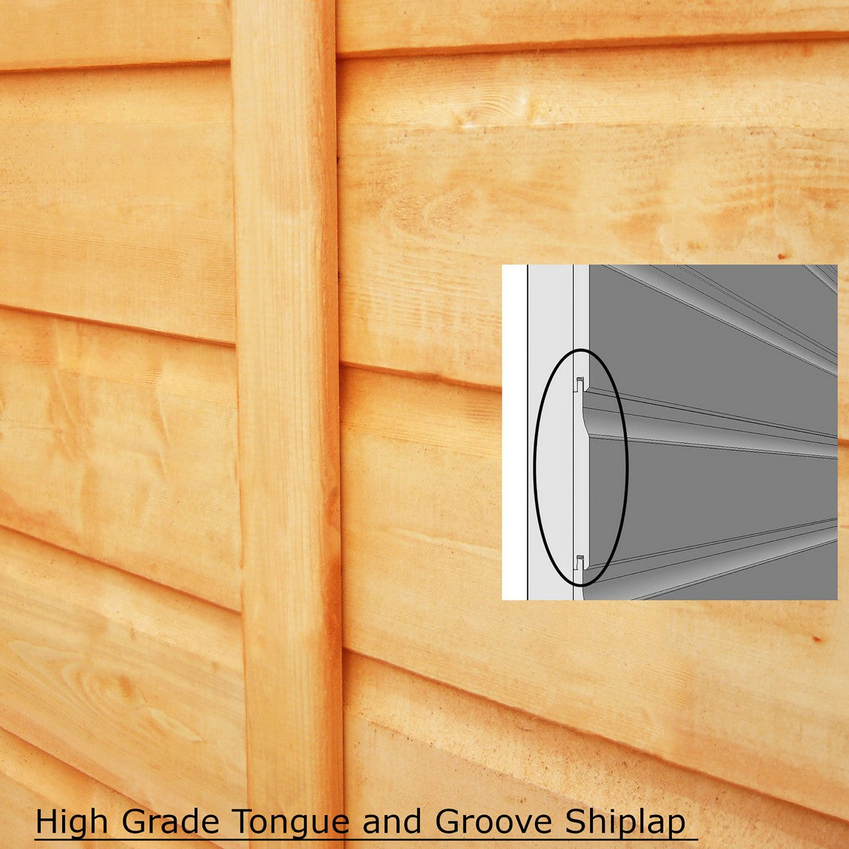 Shire Dahlia 7' 4" x 8' 4" Pent Summerhouse - Premium Dip Treated Overlap