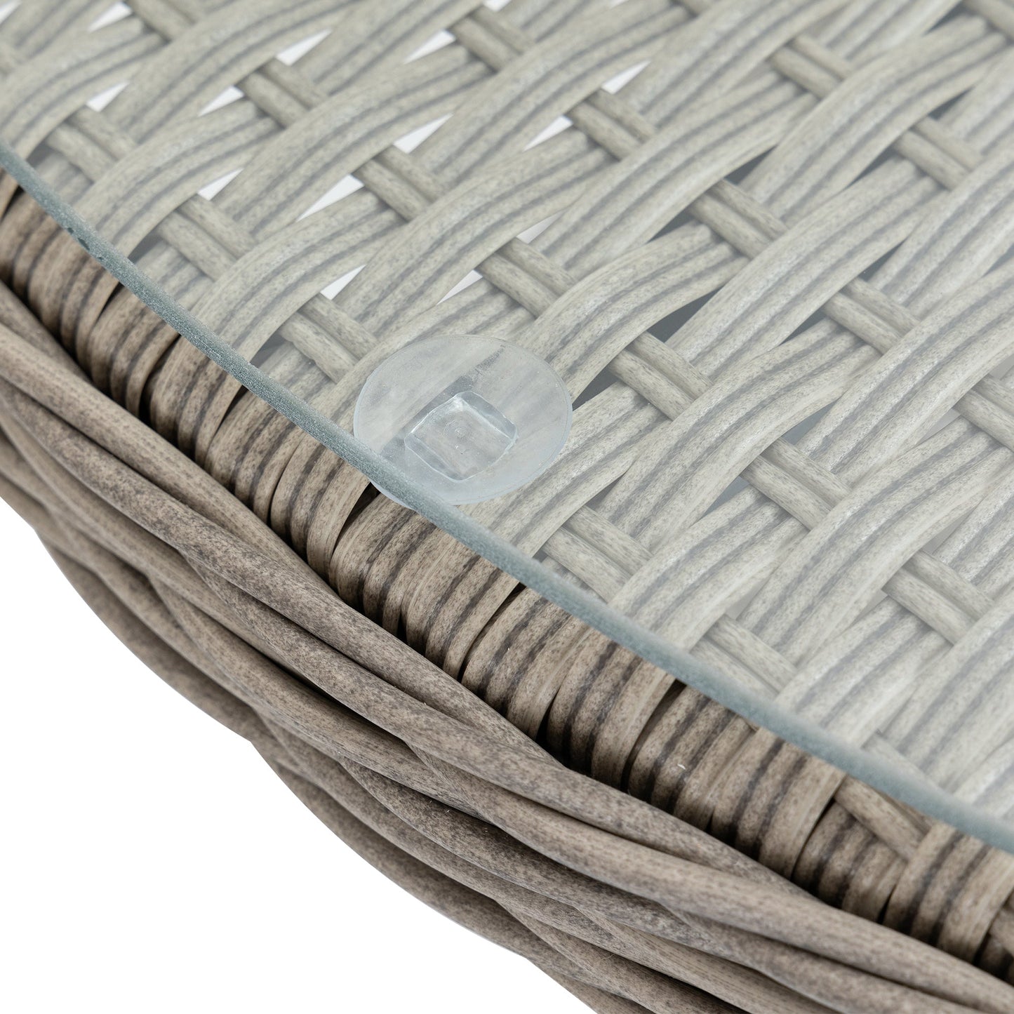 Outsunny 5 Pieces Luxury PE Rattan Dining Sets with Cushion