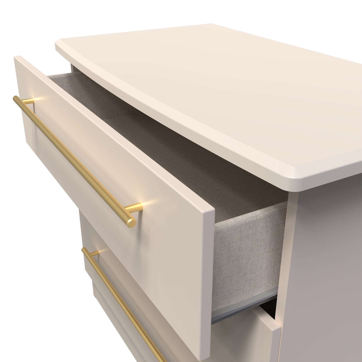 Haworth Chest of Drawers Off-White 3 Drawers 77cm