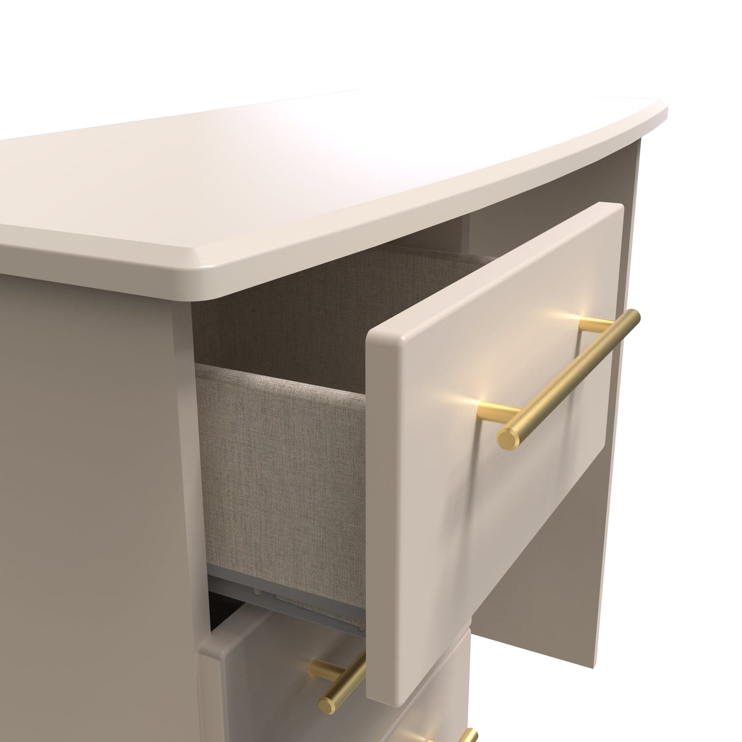 Haworth Desk Off-White 3 Drawers 93cm