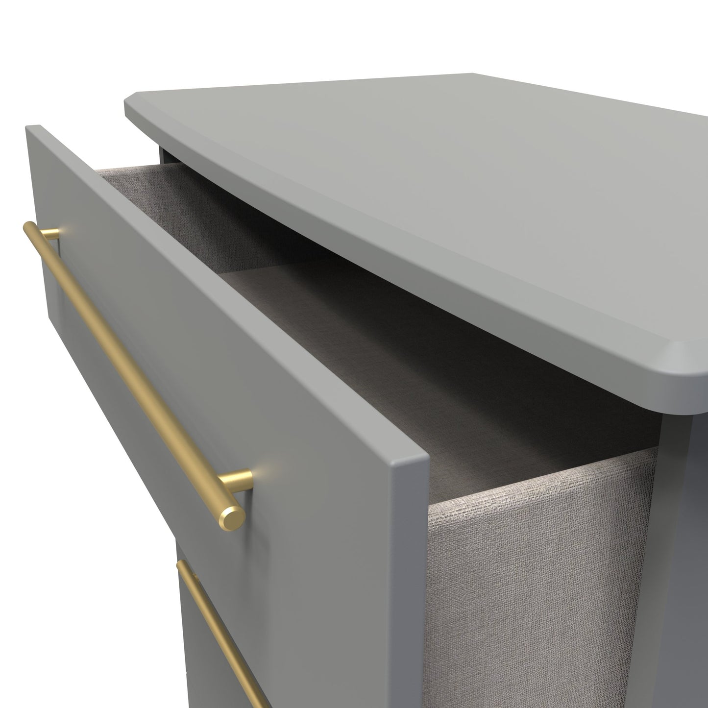 Haworth Tall Chest of Drawers Grey 4 Drawers 108cm