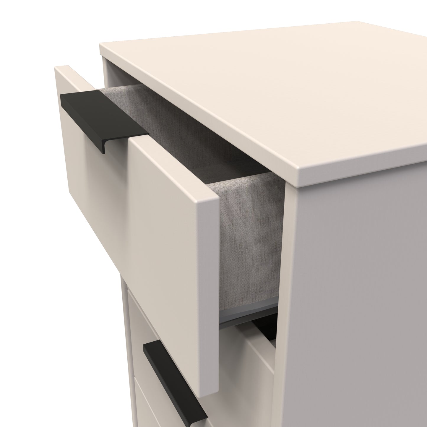 Hong Kong C Tall Tallboy Off-White 5 Drawers 109cm