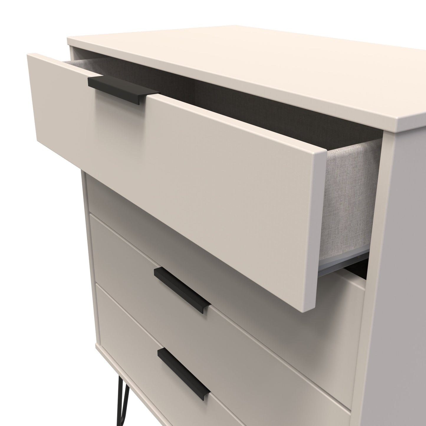 Hong Kong C Chest of Drawers Off-White 4 Drawers 93cm