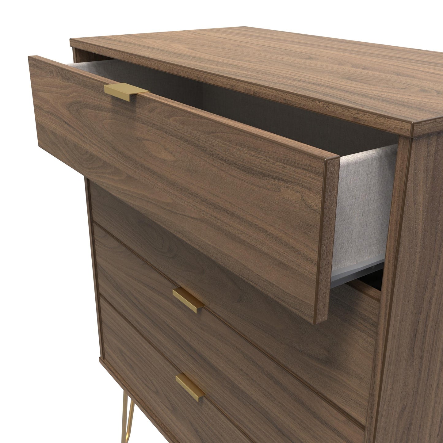 Hong Kong F Chest of Drawers Oak 4 Drawers 93cm