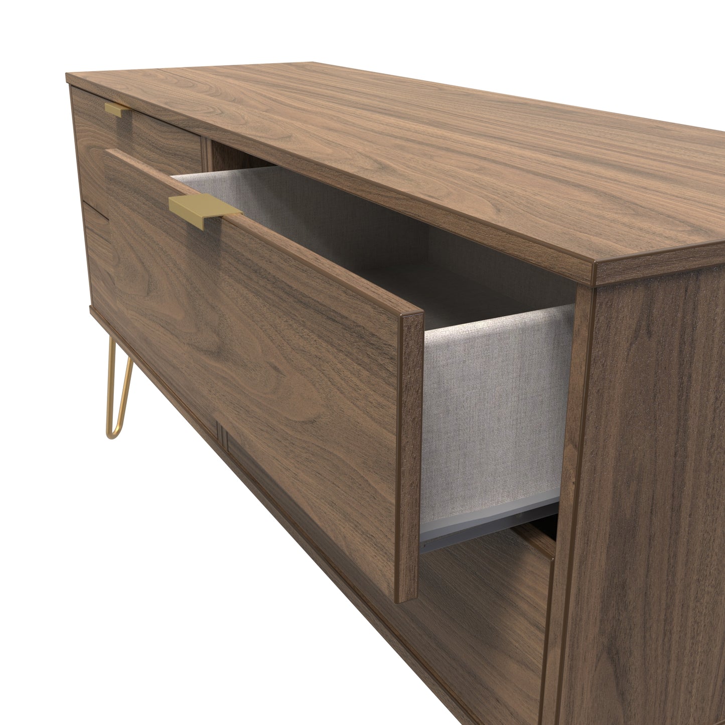 Hong Kong F Large Chest of Drawers Oak 4 Drawers 115cm