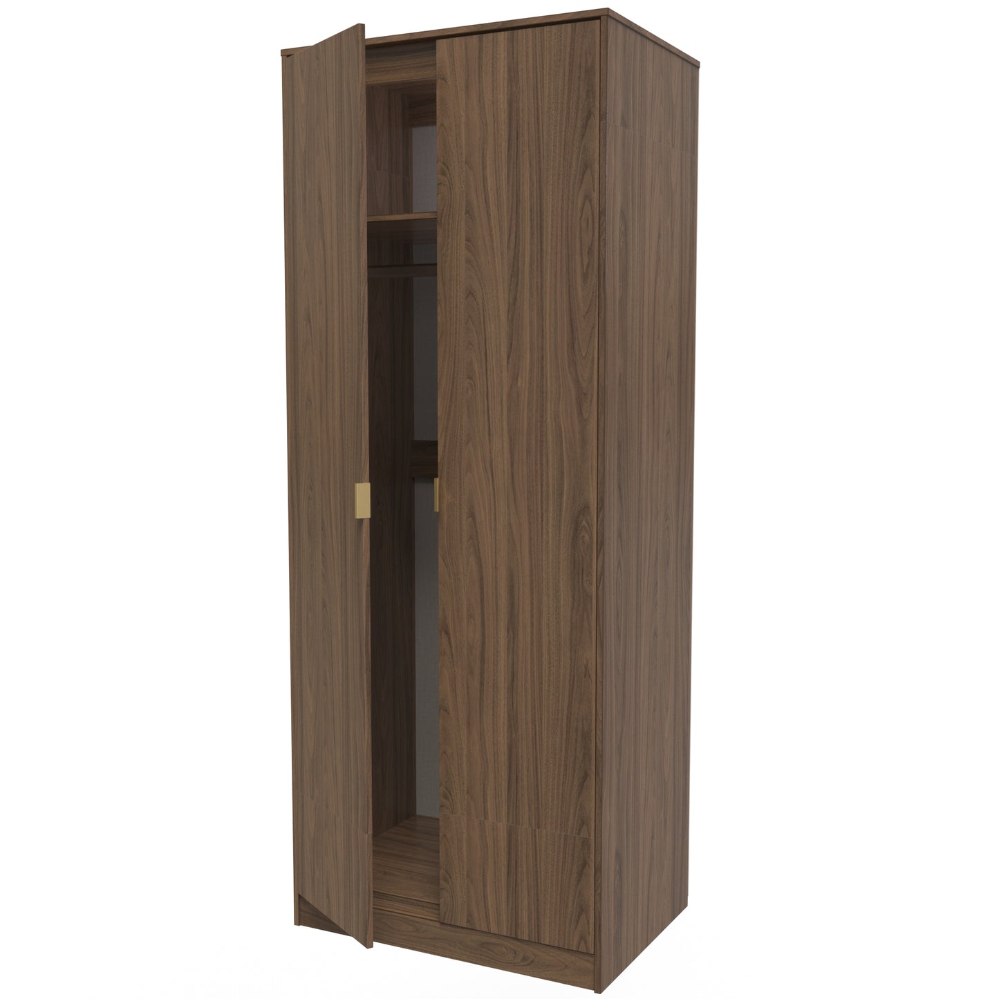 Hong Kong F Tall Wardrobe Oak 2 Doors 1 Shelf 197cm