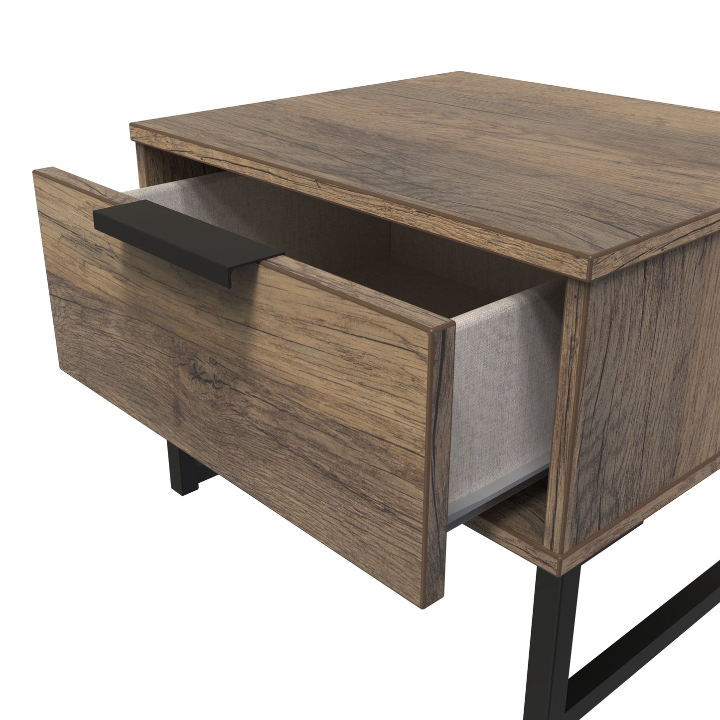 Hong Kong G Bedside Table Oak 1 Drawer 45cm