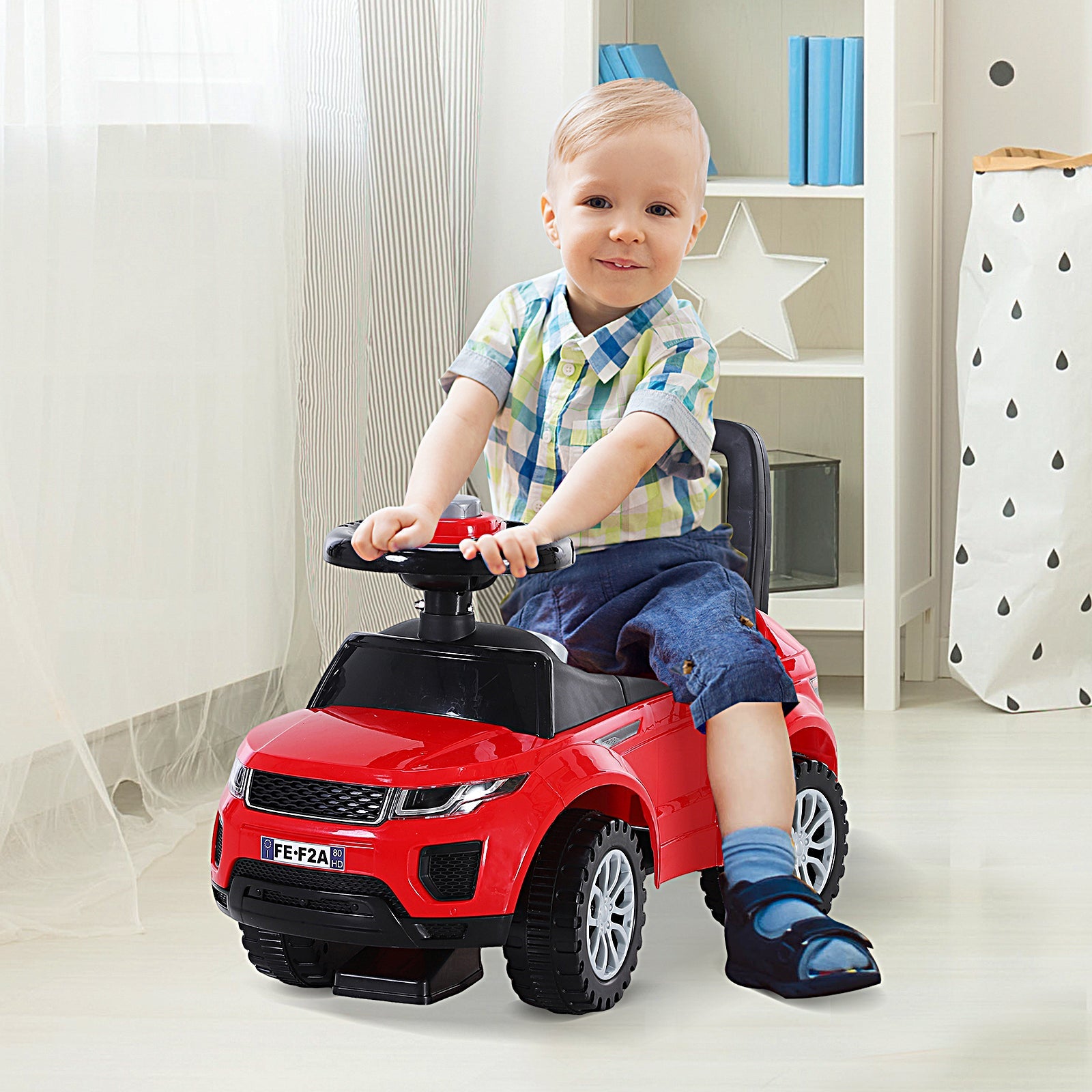 3-in-1 Ride On Car Foot To Floor Slider Toddler w/ Horn Steering