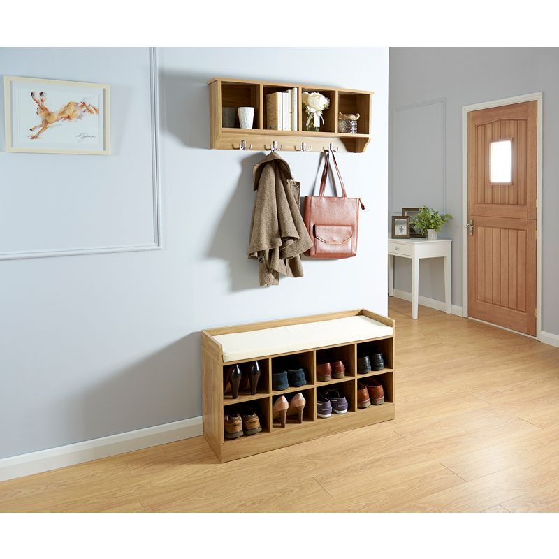 Kempton Shoe Storage Natural 8 Shelves