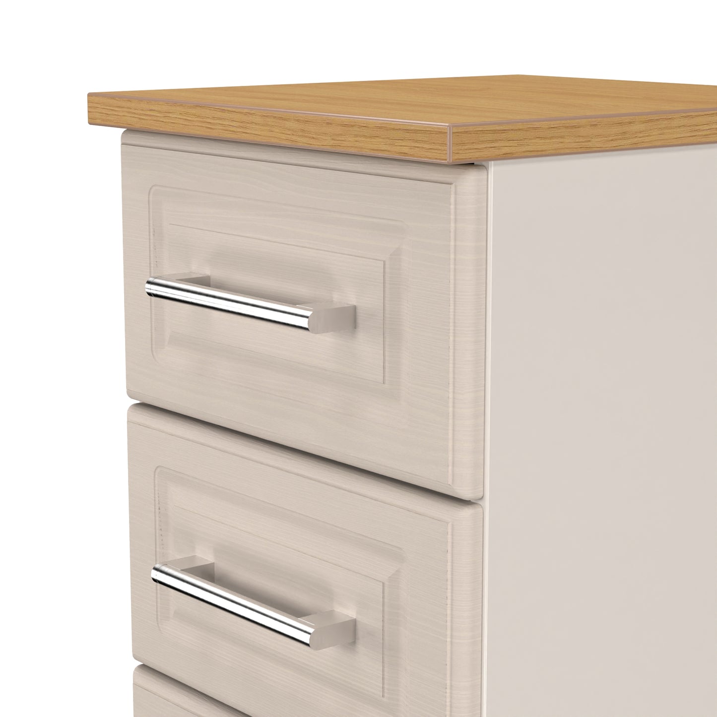 Kent Tall Tallboy Off-White 5 Drawers 108cm