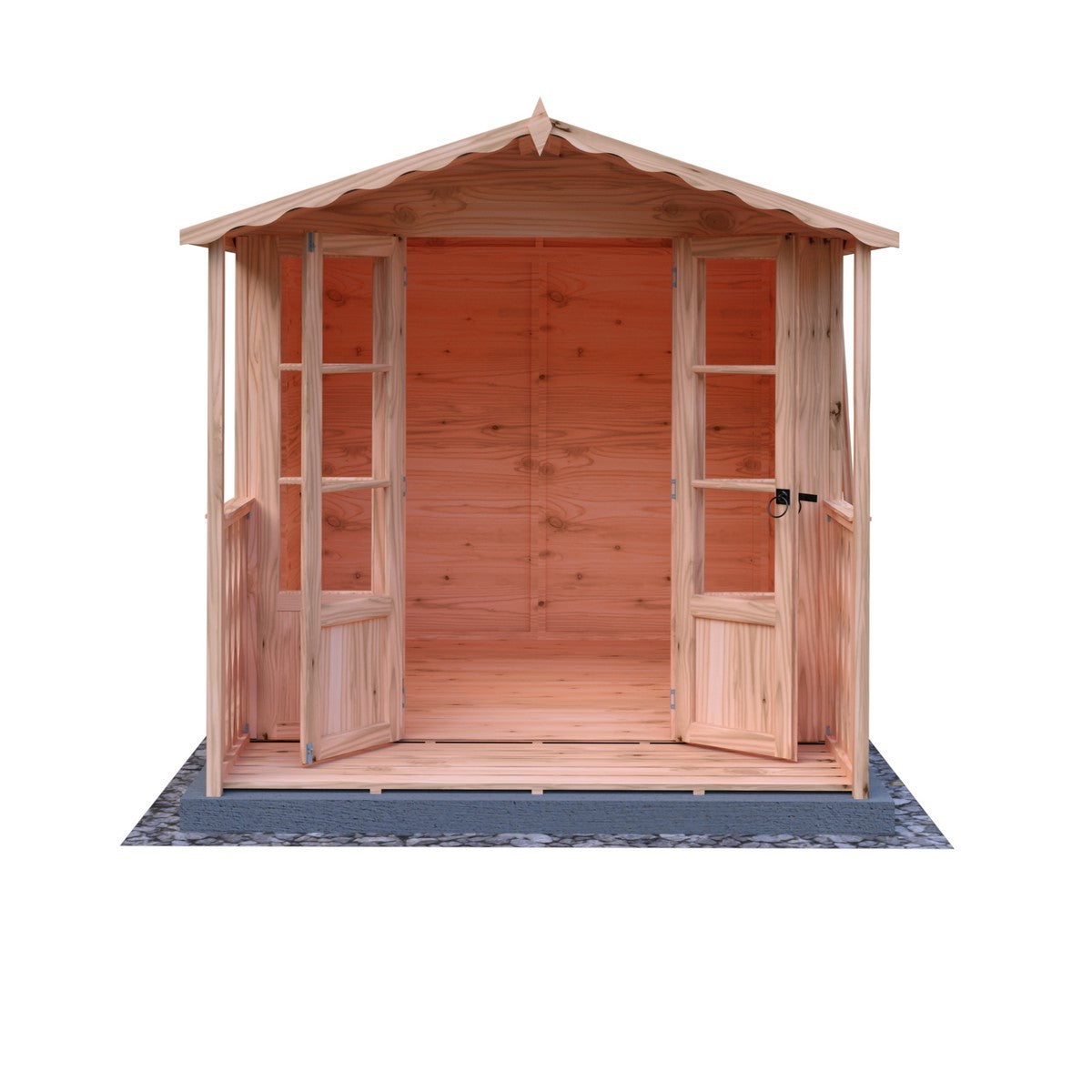 Shire Kensington 8' 5" x 6' 8" Apex Summerhouse - Premium Dip Treated Shiplap