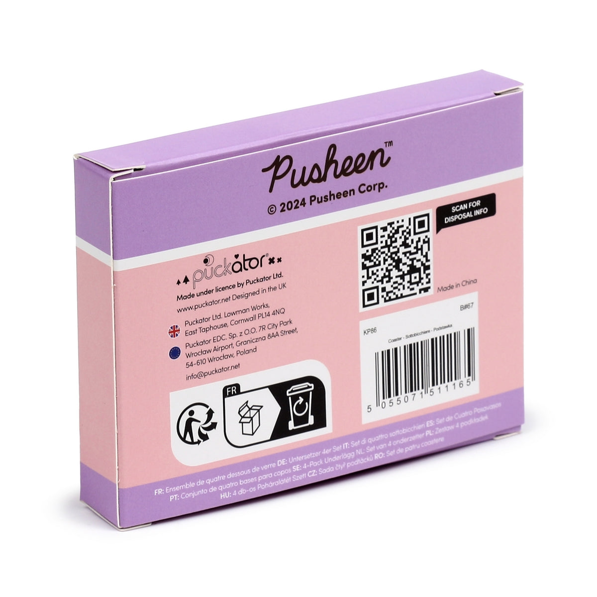 Pusheen The Cat Cork Coasters - Set of 4