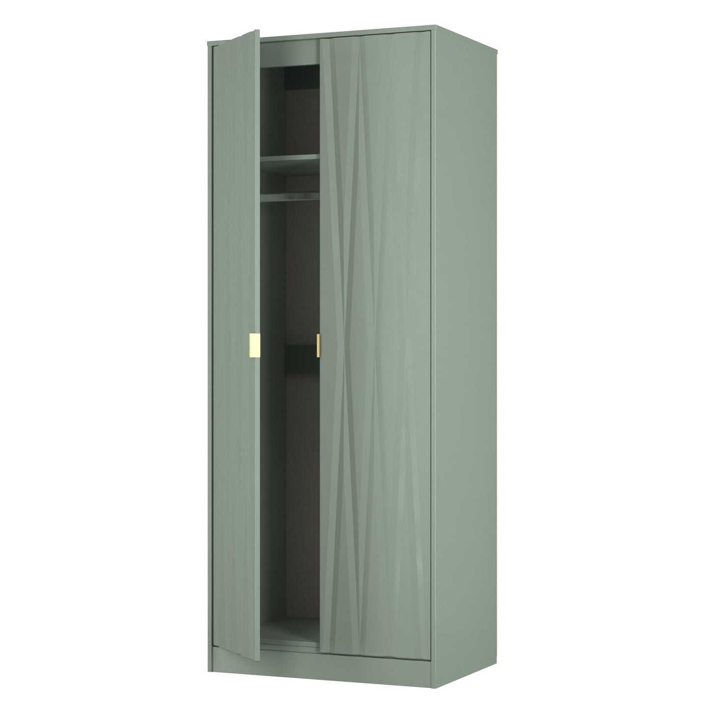Las Vegas F Tall Wardrobe Not Applicable 2 Doors 1 Shelf 198cm