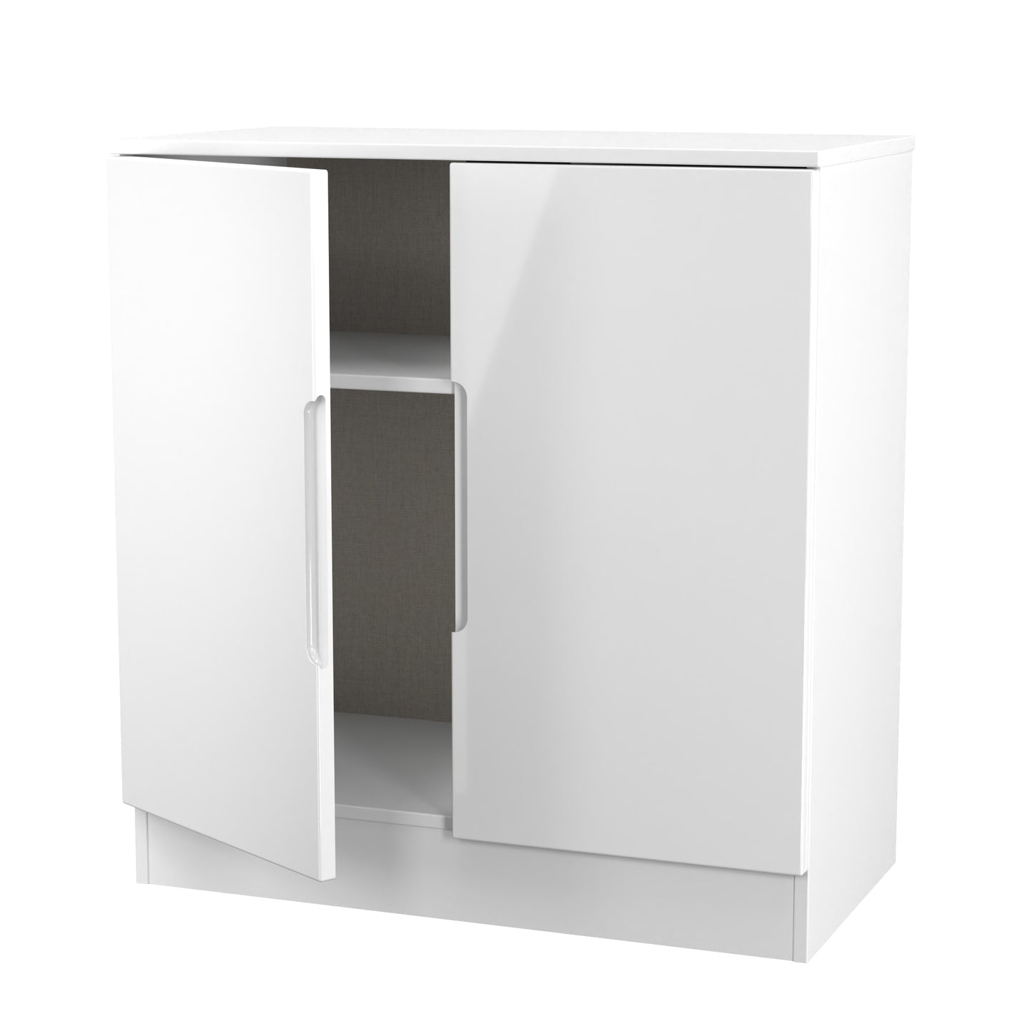 Milan Cabinet White 2 Doors 79cm
