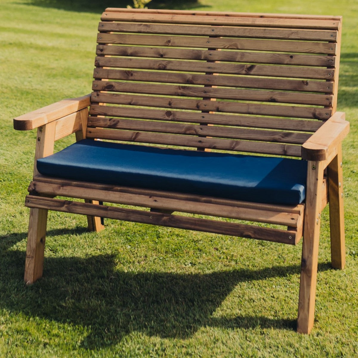 Amesbury Navy Waterproof 2 x Double Seat Cushions by Churnet Valley - N2C-2