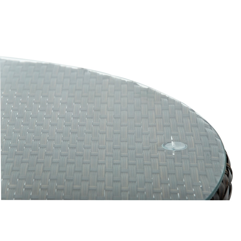 Nevada Rattan Garden Bistro Set by Royalcraft - 2 Seats Ivory Cushions