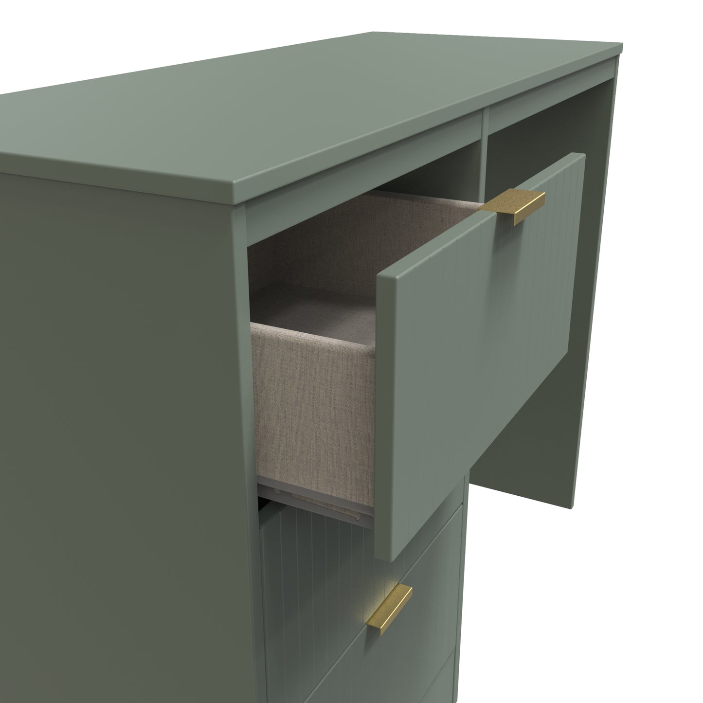 Nashville F Desk Green 3 Drawers 97cm
