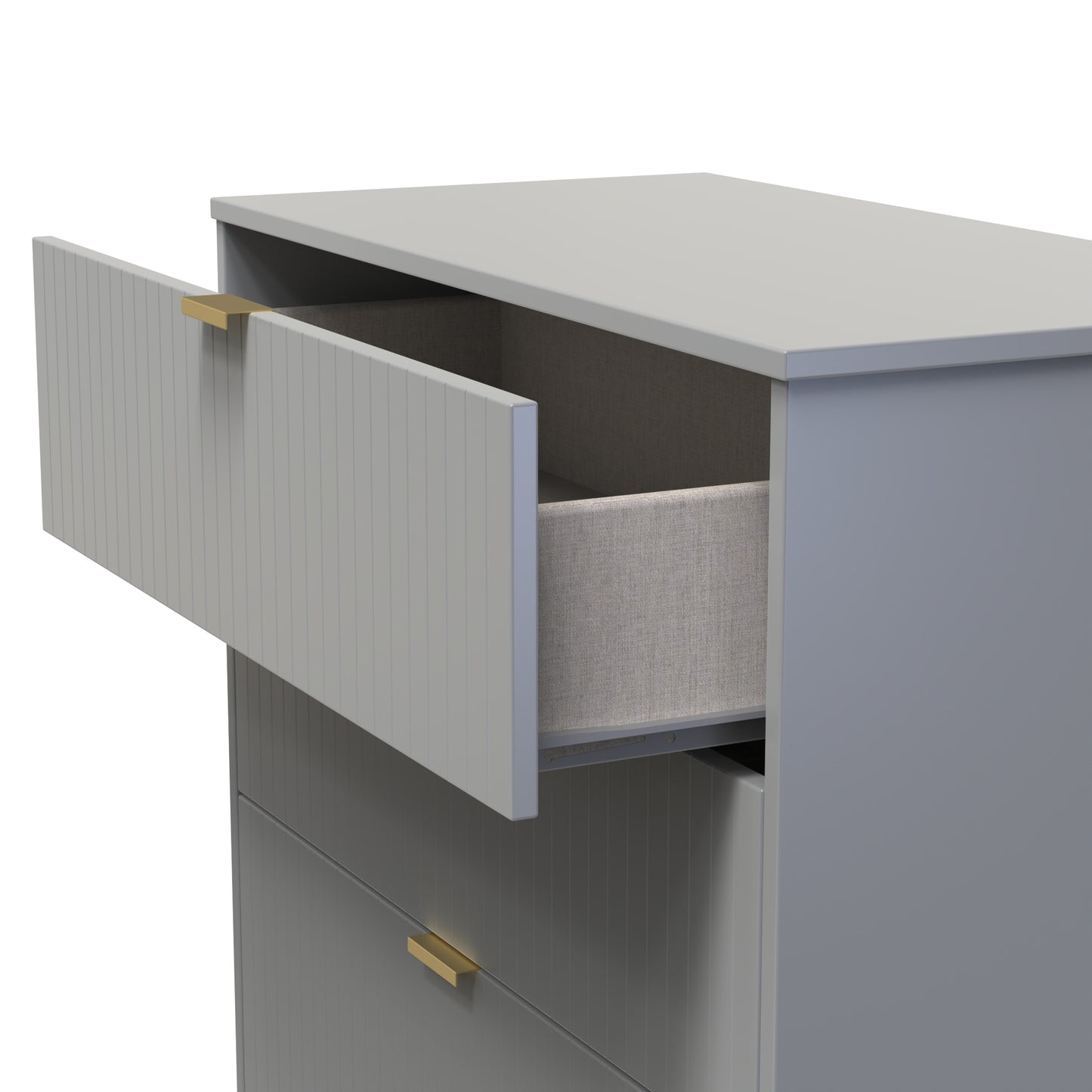 Nashville F Chest of Drawers Grey 3 Drawers 77cm