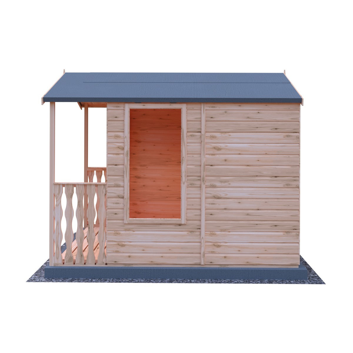 Shire Parham 8' 4" x 6' 8" Apex Summerhouse - Premium Dip Treated Shiplap