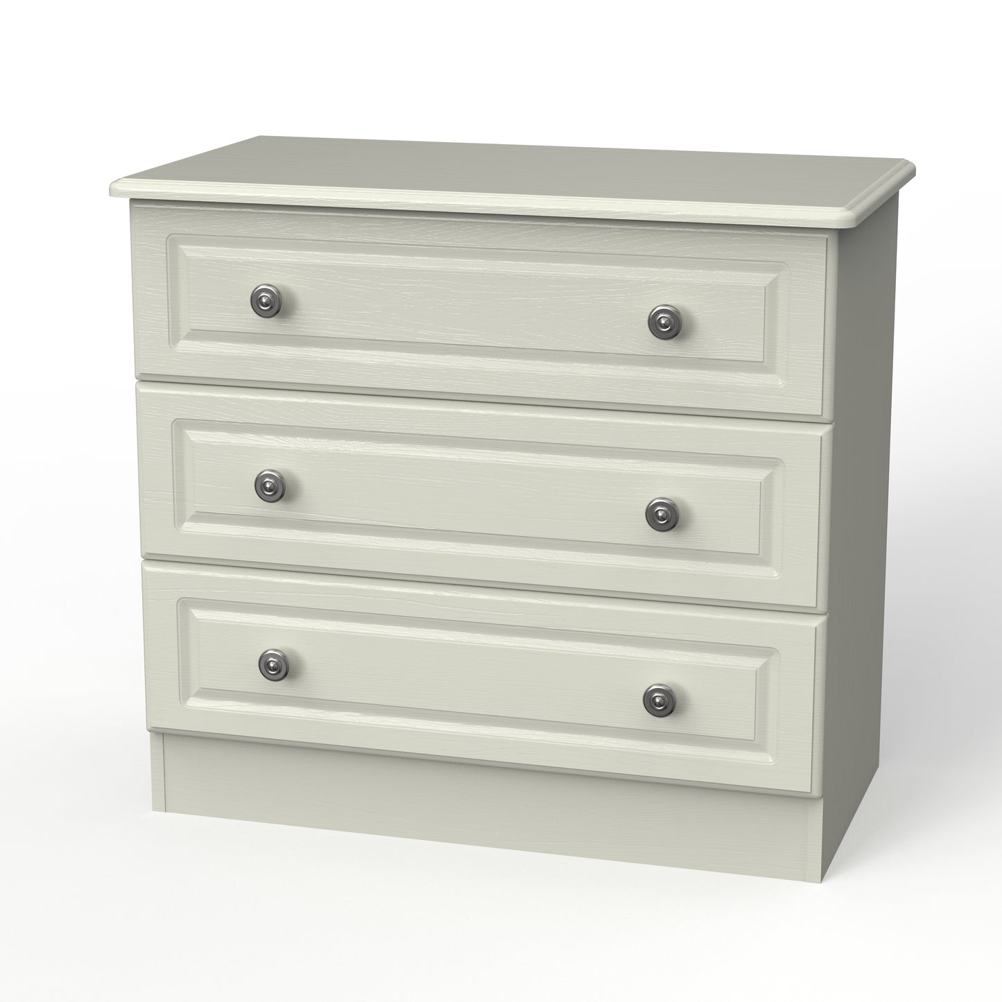 Pembroke Chest of Drawers Cream 3 Drawers 77cm