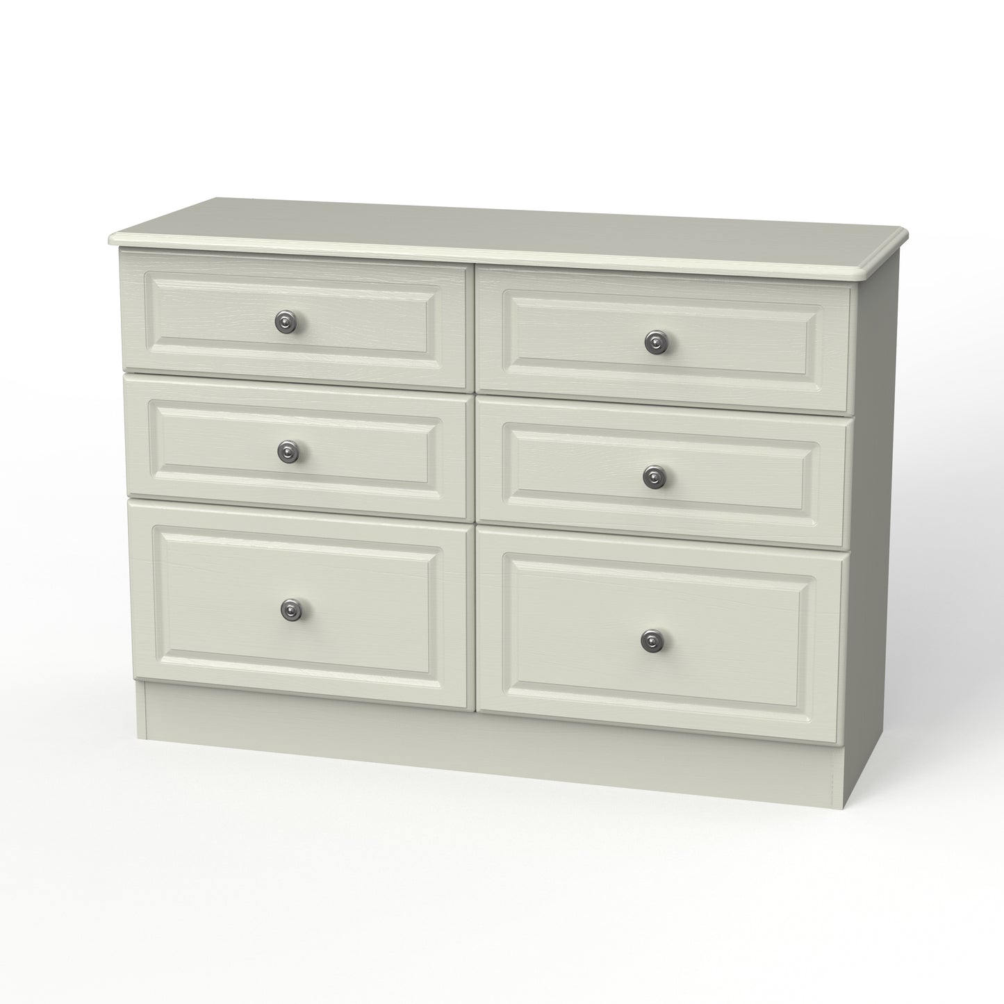 Pembroke Large Chest of Drawers Cream 6 Drawers 112cm