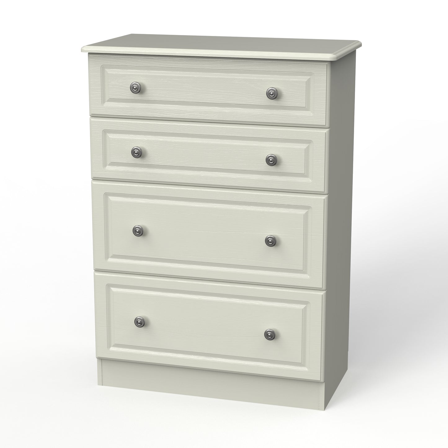 Pembroke Tall Chest of Drawers Cream 4 Drawers 77cm
