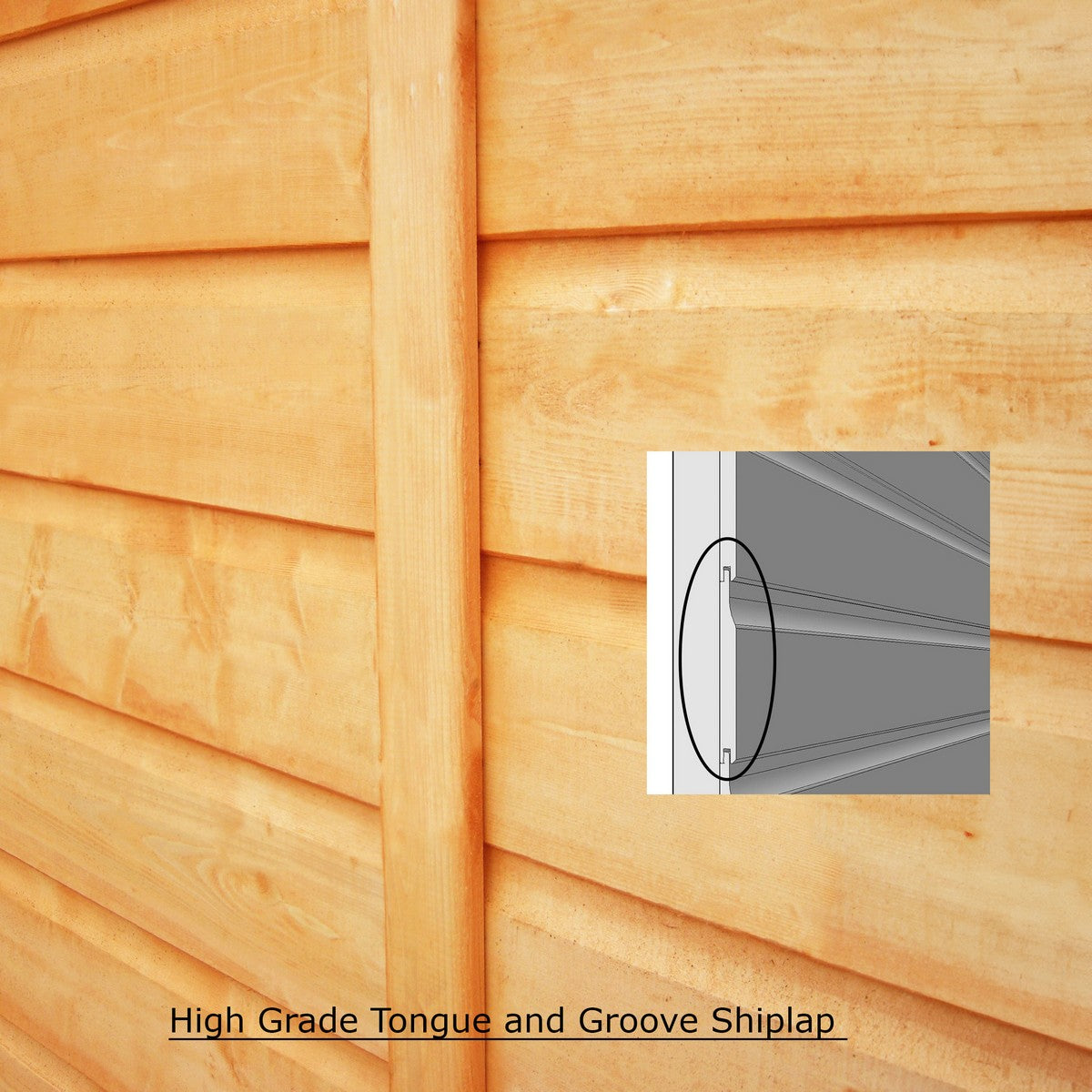 Shire 6' 6" x 9' 11" Pent Shed - Premium Dip Treated Shiplap