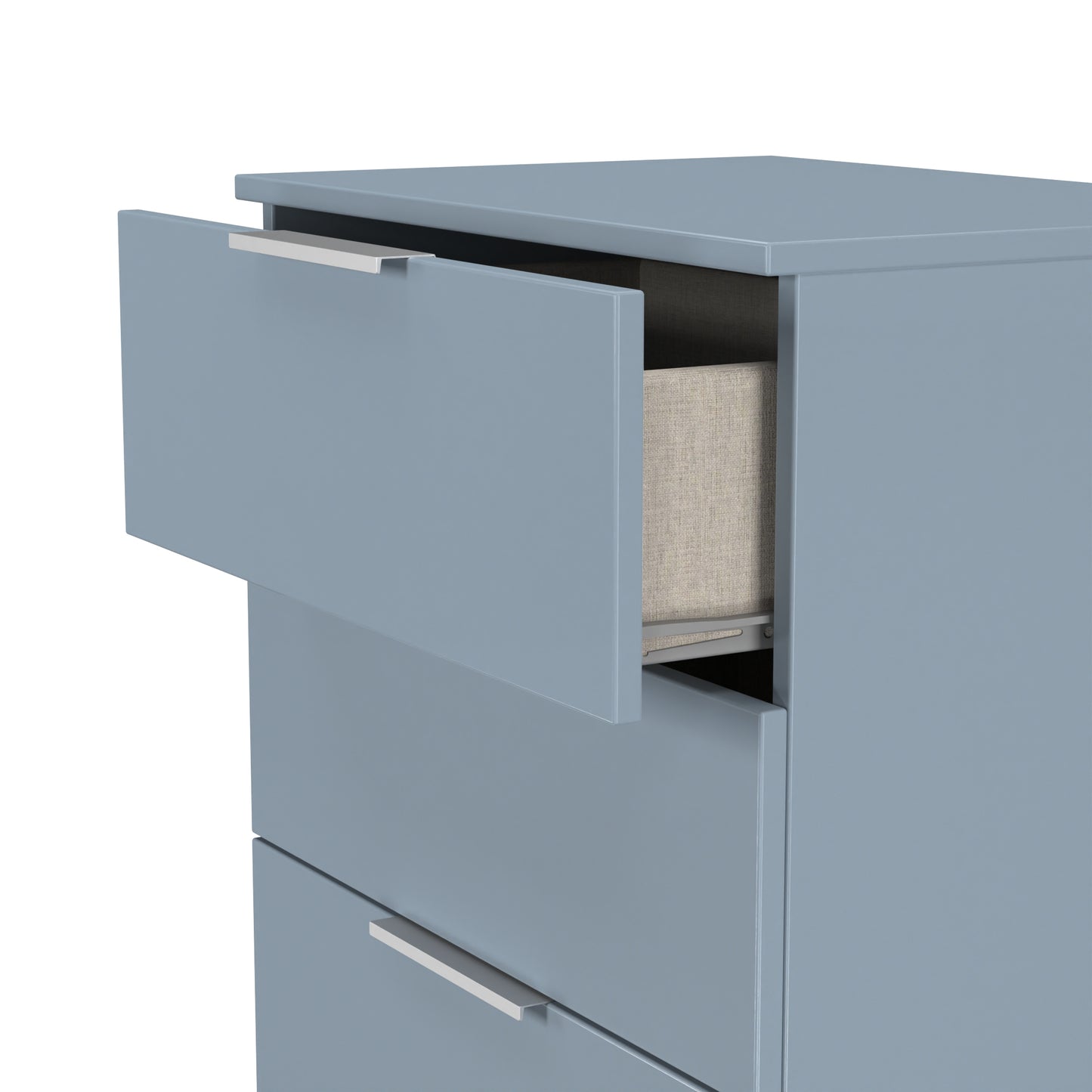 Plymouth Chest of Drawers Light Blue 4 Drawers 55cm