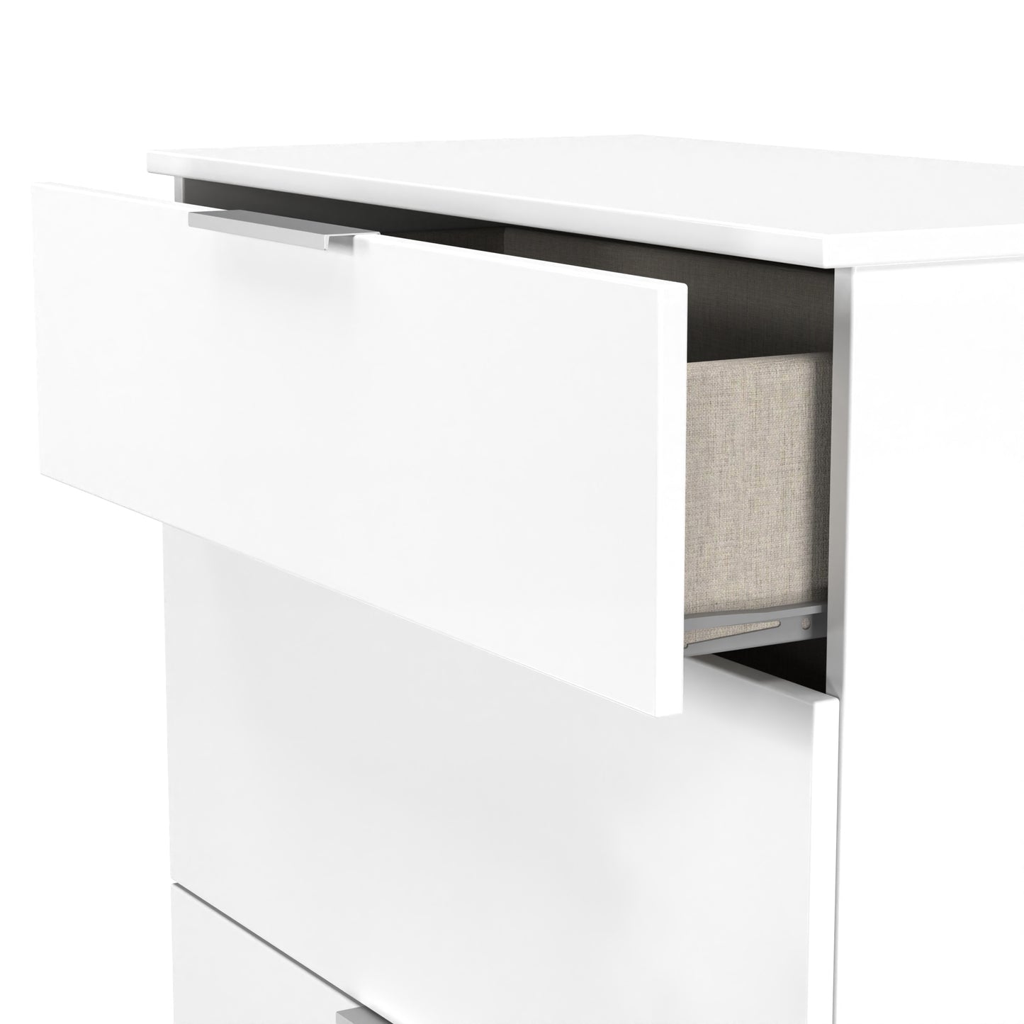 Plymouth Chest of Drawers White 3 Drawers 39cm