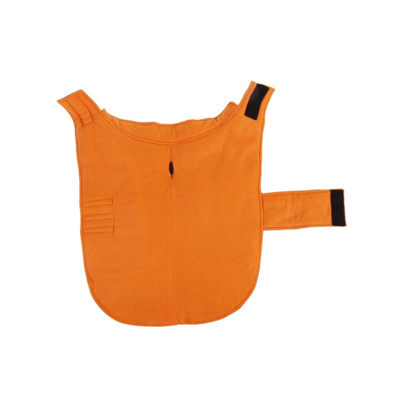 Large Dog Coat Black Fleece 51cm by RAC