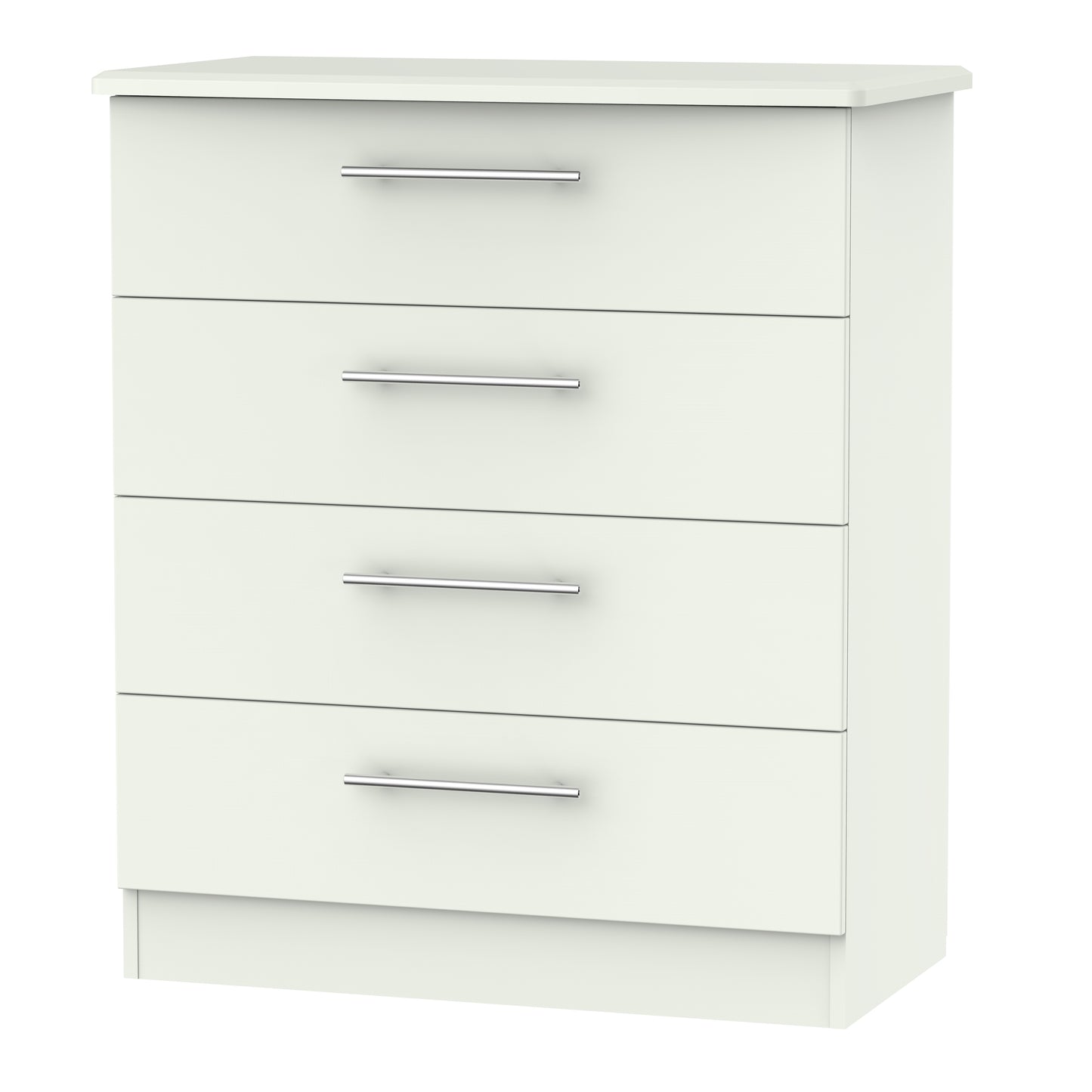 Sherwood Chest of Drawers White 4 Drawers 77cm